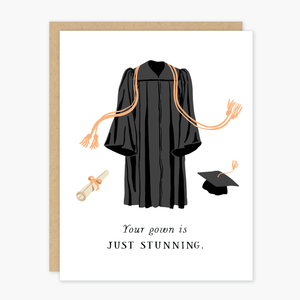 Stunning Gown Graduation Card