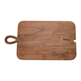 18" x 10" Acacia Wood Cheese/Cutting Board w/Handle
