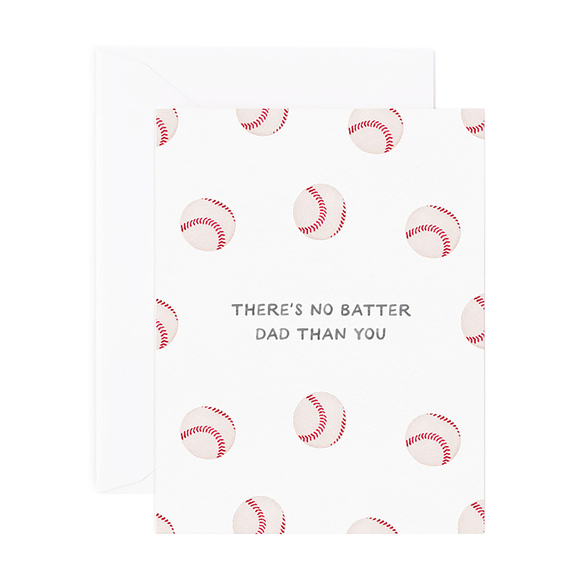 No Batter Dad Baseball Father’s Day Card