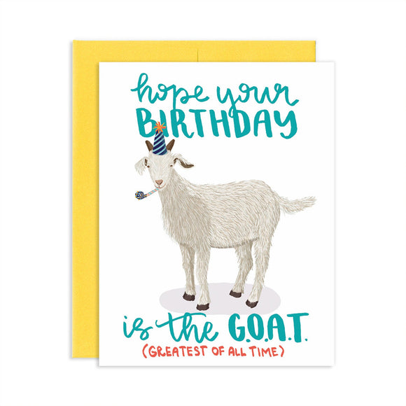 GOAT Birthday Card