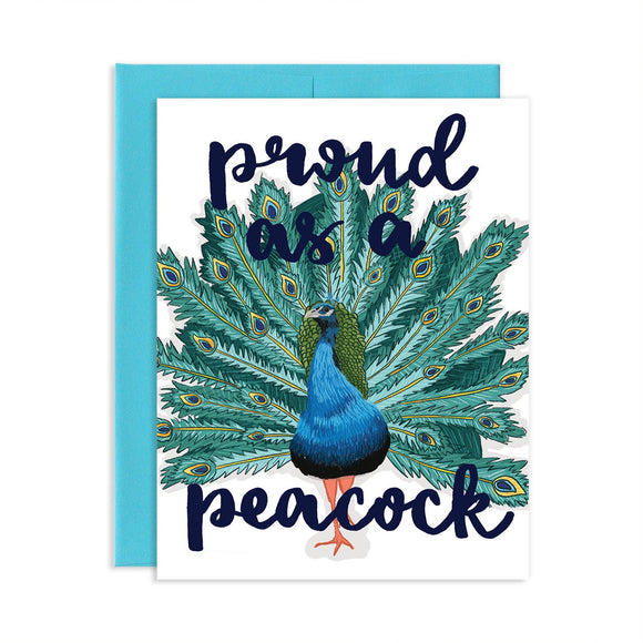 Proud as a Peacock Card