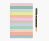Numbered Color Block Large Notepad