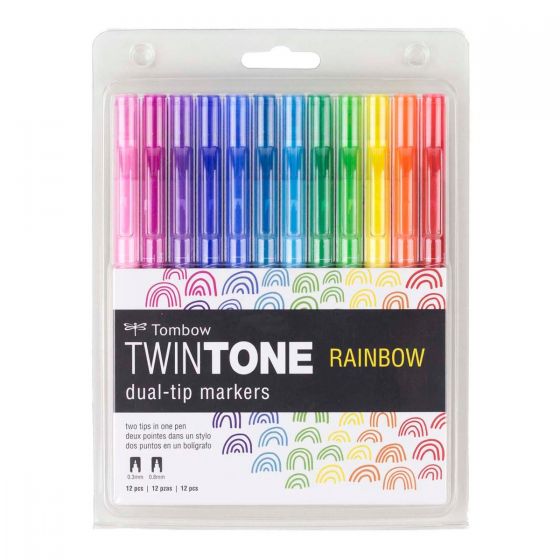 Tombow Twin Tone Rainbow Marker Set